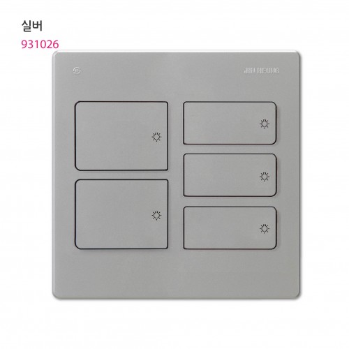 V 5구 스위치 아이보리/실버/브라운/블랙