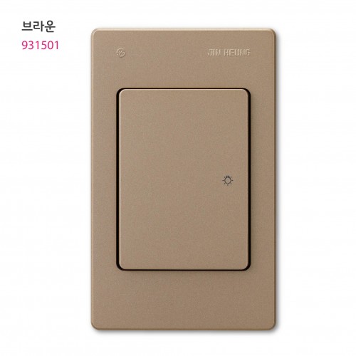 V 1구 스위치 아이보리/실버/브라운/블랙